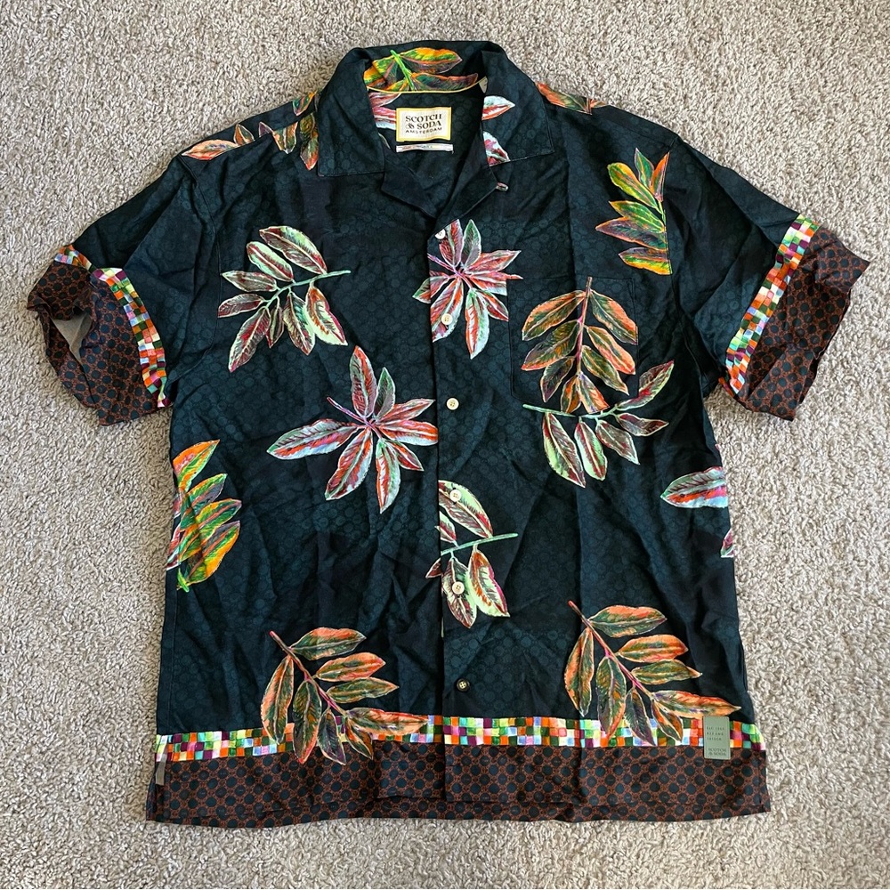 Scotch & Soda Lyocell Button Down Short Sleeve